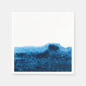 Navy Blue Aquarellscape Serviette (Vorderseite)