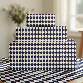 Navy Blue Argyle Wrapping Paper Geschenkpapier