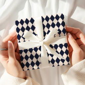 Navy Blue Argyle Wrapping Paper Geschenkpapier