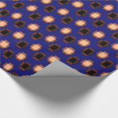 Navy Blue Art Deco Geschenkpapier (Ecke)