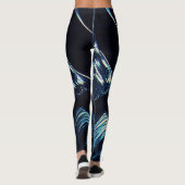 Navy Blue Artistic  Leggings (Rückseite)