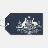 Navy Blue Australia Wedding Foto Geschenkanhänger (Rückseite Horizontal)