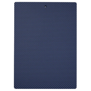 Navy Blue Automotive Carbon Fibre Weave Print Klemmbrett