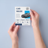 Navy Blue Autowaschdienst Werbeaktion Flyer (Gruppe)
