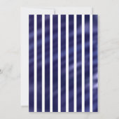 Navy Blue Baby Dusche Boy Nautical Watercolor Einladung (Rückseite)