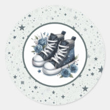 Navy Blue Baby High Tops Baby Dusche