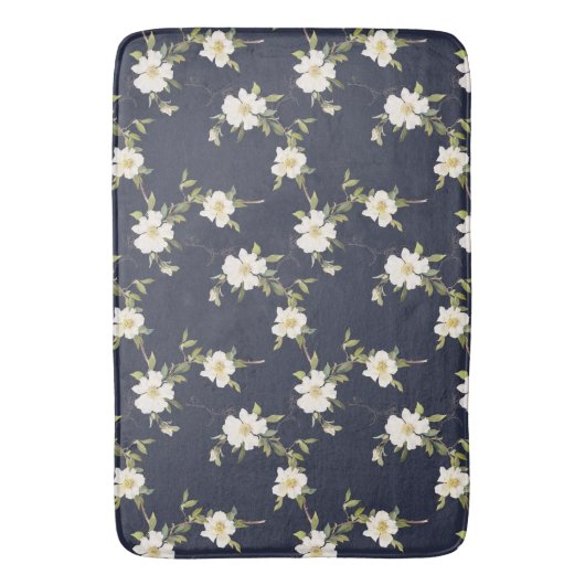 Navy Blue Badematte (Vorderseite Vertikal)