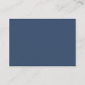 Navy Blue Balloon Wassercolor Boho Diaper Raffle Begleitkarte (Rückseite)