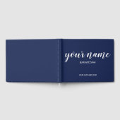 Navy Blue Bar Mitzvah Gast Book Gästebuch (Voll)