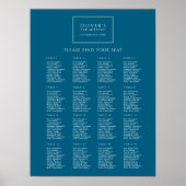 Navy Blue Bar Mitzvah Seekarten Plakat (Vorne)
