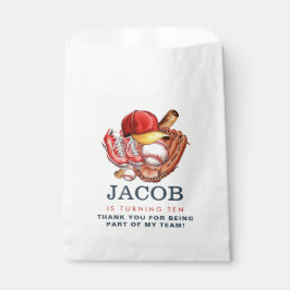 Navy Blue Baseball Kindergeburtstag Party Geschenktütchen