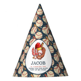 Navy Blue Baseball Kindergeburtstag Party Partyhütchen