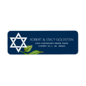 Navy Blue Bat Mitzvah Star von David Floral Rede (Vorne)