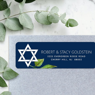 Navy Blue Bat Mitzvah Star von David Floral Rede