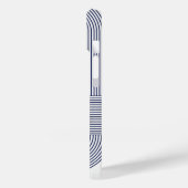 Navy Blue Bauhaus Design Case-Mate iPhone Hülle (Rückseite / Links)