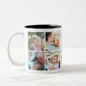 Navy Blue | Best DadEver Custom Photo Mug Zweifarbige Tasse (Links)