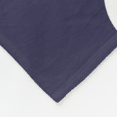 Navy Blue Best Day Fleecedecke (Ecke)