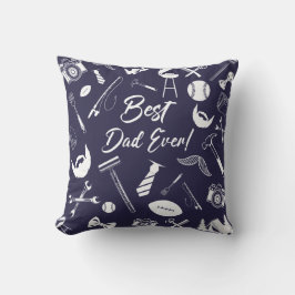 Navy Blue Best Day Kissen