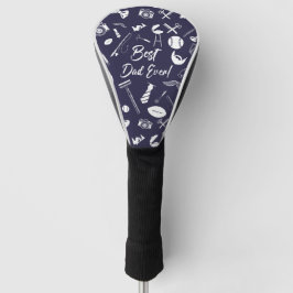 Navy Blue Best Vater Ever Golf Headcover