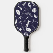 Navy Blue Best Vater Ever Pickleball Schläger (Rückseite)