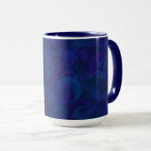 Navy Blue Bester Vater je Funny von Kindern Weihna Tasse (VorderseiteRechts)
