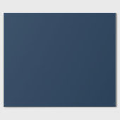 Navy Blue Birthday Geschenkpapier (Flach)