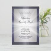 Navy Blue Black Corporate Event Party Einladung (Stehend Vorderseite)