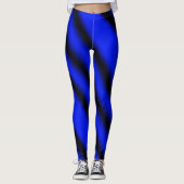 Navy/Blue/Black Pattern sexy Yoga Hosen Leggings (Vorderseite)
