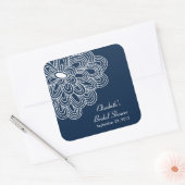 Navy Blue Blume Brautparty Gevor Sticker (Umschlag)