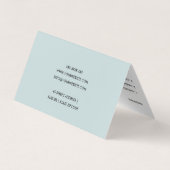 NAVY BLUE BLUSH GARDEN ZUHAUSE BLEIBE BED & FRÜHST VISITENKARTEN (Rückseite)