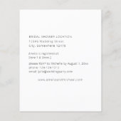 Navy Blue & Blush Pink Brautparty Flyer (Hinten)