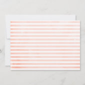 Navy Blue Blush Pink Rose Boho Hochzeit Save The Date (Rückseite)