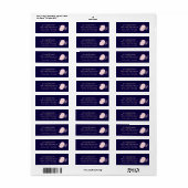 Navy Blue Blush Pink Rosegold Hochzeitbudget (Vorne)