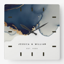 Navy Blue Boho Beach Hochzeitstag-Jubiläum Keepake