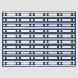 Navy Blue Bone Inlay Border Dots Decoupage Paper Seidenpapier