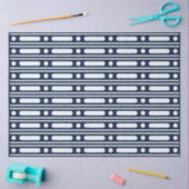 Navy Blue Bone Inlay Border Dots Decoupage Paper Seidenpapier (Basteln)