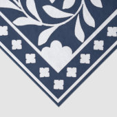 Navy Blue Bone Inlay Decoupage Paper Seidenpapier (Ausschnitt)