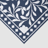 Navy Blue Bone Inlay Decoupage Paper Seidenpapier (Detail)