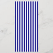 Navy Blue Bow Wedding Place Setting Thank You Card Programm (Rückseite)