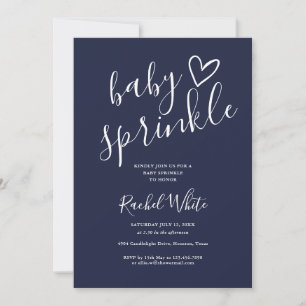 Navy Blue Boy Alles-in-Einem-Baby-Sprinkle-Shower Einladung