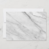 Navy Blue Boy Marmor Taufe Foto Danke Karte (Rückseite)