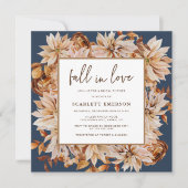 Navy Blue Brautparty Einladung (Vorderseite)