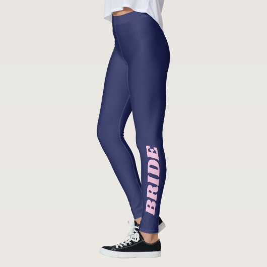 Navy Blue Bridge Junggeselinnen-Abschied Wedding R Leggings (Links)
