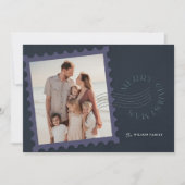 Navy Blue Briefmarke 2 Foto Weihnachten (Vorderseite)