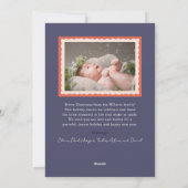 Navy Blue Briefmarke 2 Foto Weihnachten (Rückseite)