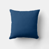 Navy Blue Bright Elegant Scatter Throw Kissen (Rückseite)
