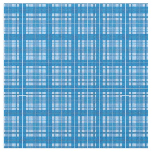 Navy Blue Bright Gingham Kariert Tartan Stoff (Nahaufnahme)