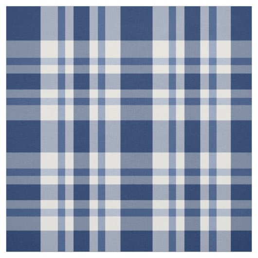 Navy Blue Buffalo Karierter Karo Stoff (Muster)