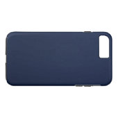 Navy Blue Bumpy Pattern Case-Mate iPhone Hülle (Rückseite (Horizontal))