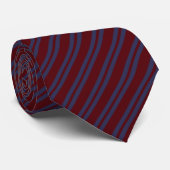  Navy blue& burgundy stripes groomsmen wedding  Krawatte (Gerollt)